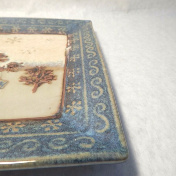 St Nicholas Square Forest Friends Snowman Square Plate - Picture 3 of 10